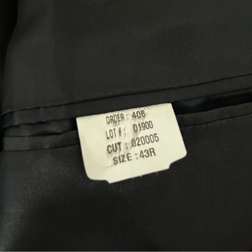 100% Cashmere Black Blazer Men’s Size 43 Regular By Pronto Uomo